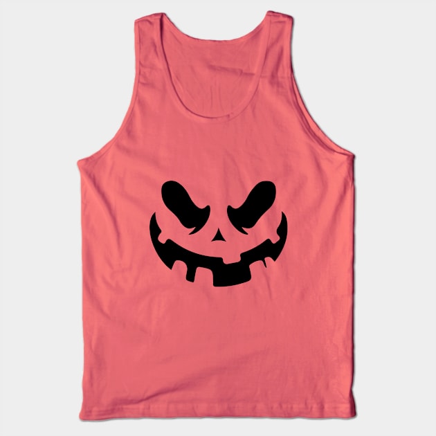 Evil Pumpkin Halloween Tank Top by igzine